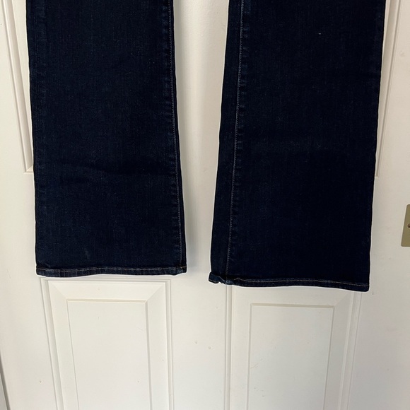 J. Brand Janey Dark Wash Flare Leg Blue Jeans in Metropol - Picture 3 of 8